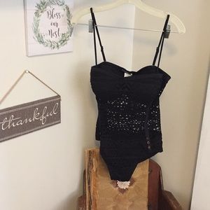 NWT one piece mesh swimsuit